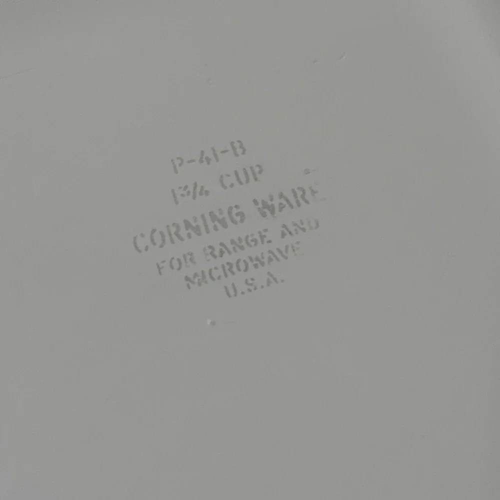 Corning Ware Spice O Life P-41-B 1.75 Cup‎ Petite Casserole Dish Vintage White